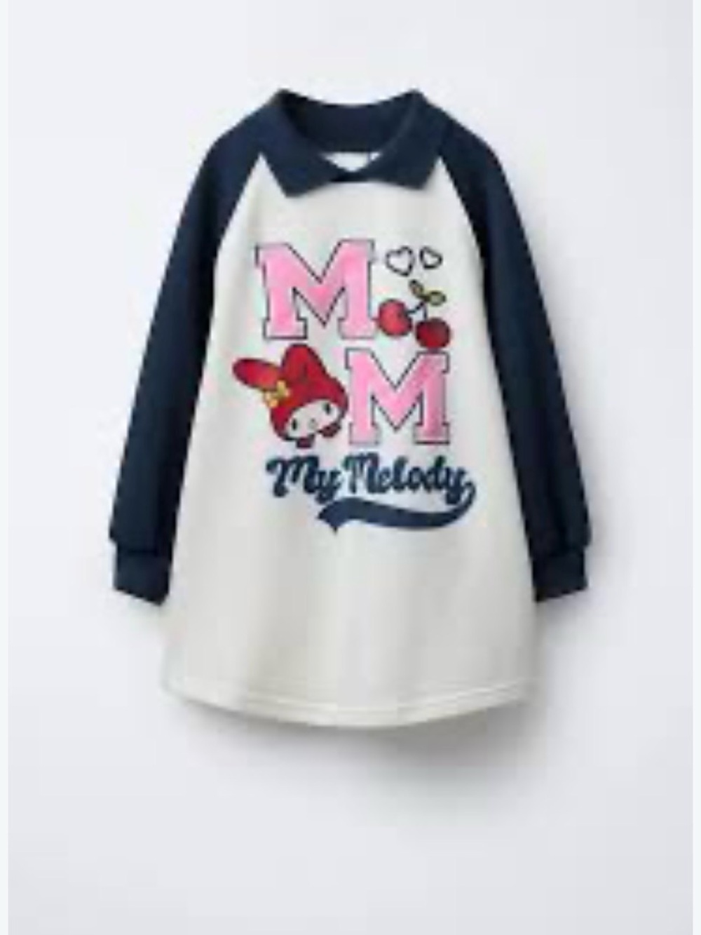 Zara Girls' Hello Kitty My Melody Polo Sweatshirt Dress